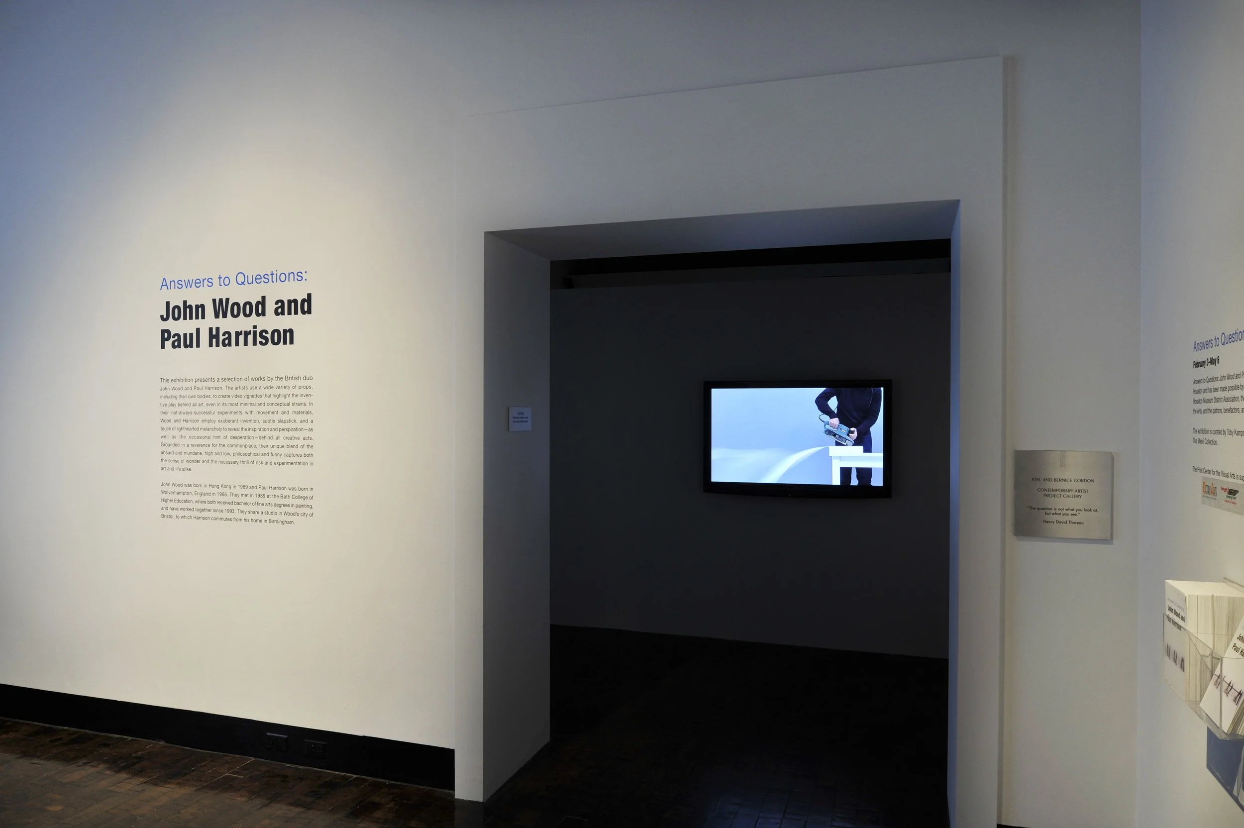 SOLO - Answers to questions - Frist Centre, Nashville, USA - 2012