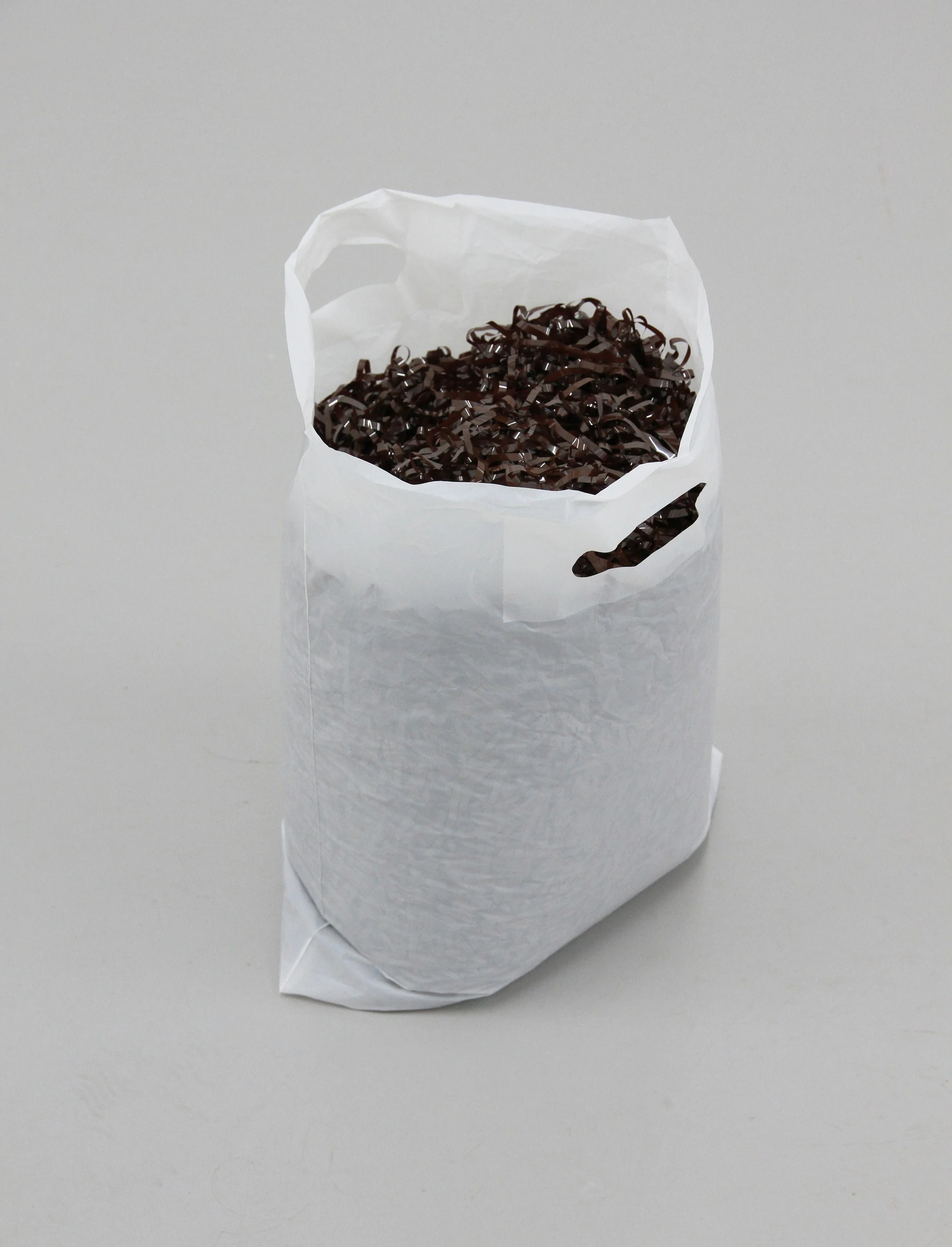 1000 SONGS (2014) - plastic bag, audio tape