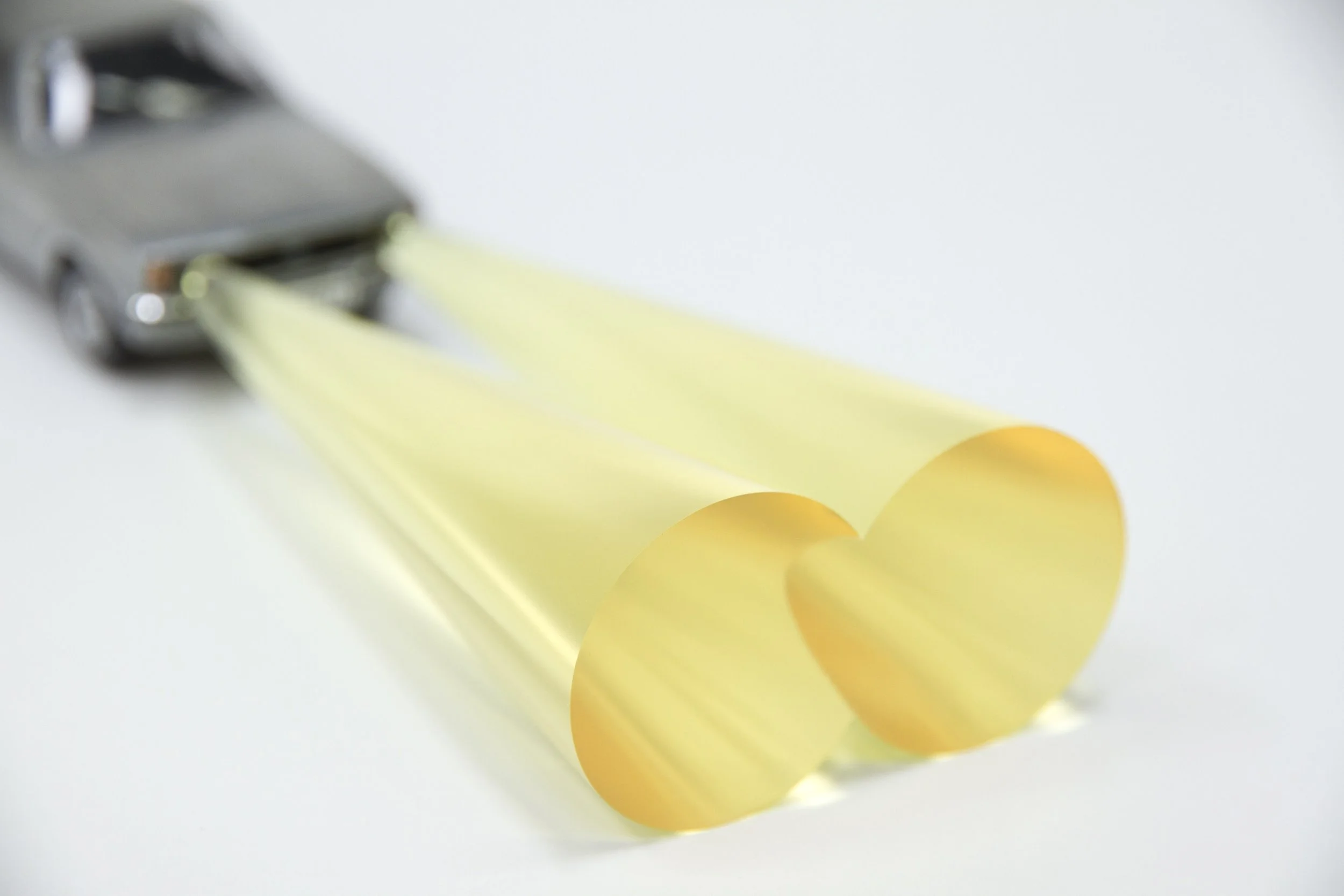 CAR/HEADLAMPS (2012) - toy car, resin