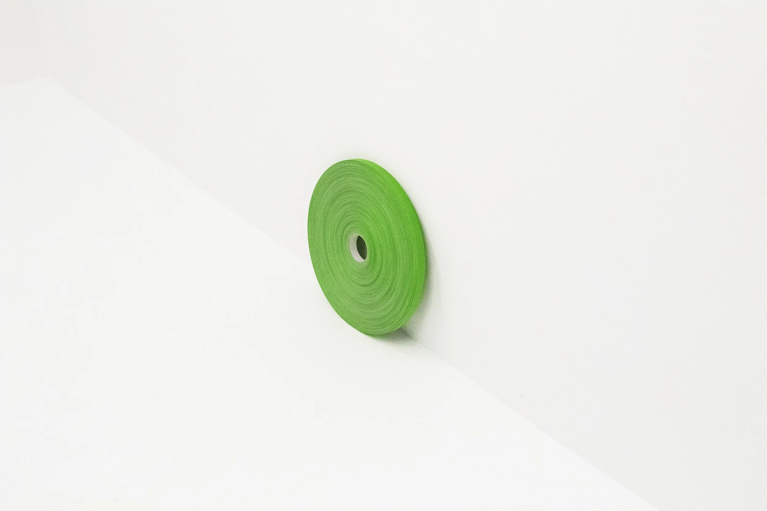 ONE MILE (2025) - one mile of green masking tape