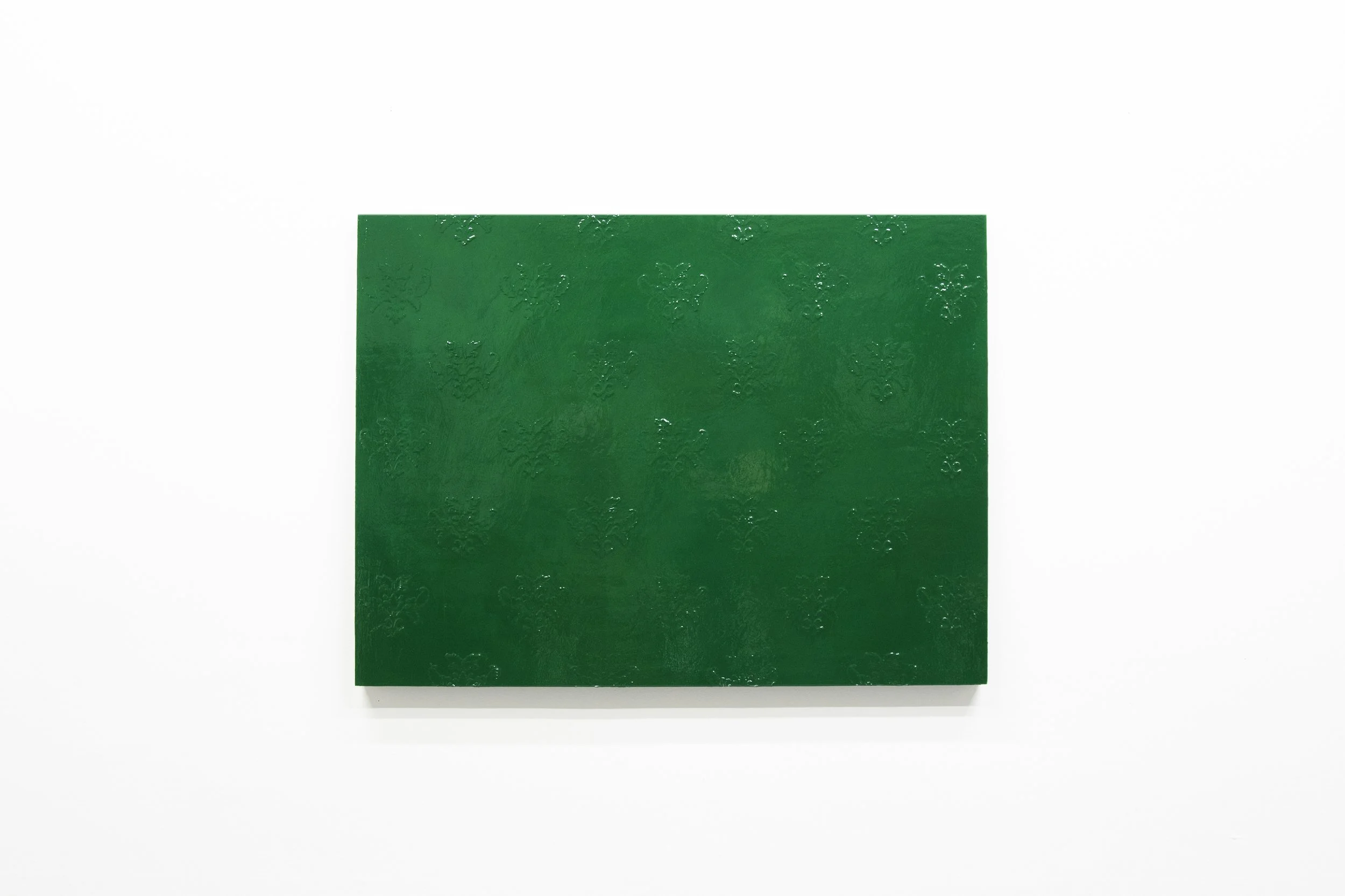 PUB WALLPAPER (GEEN) (2023) - acrylic and enamel paint on plywood panel - 91cm x 121cm