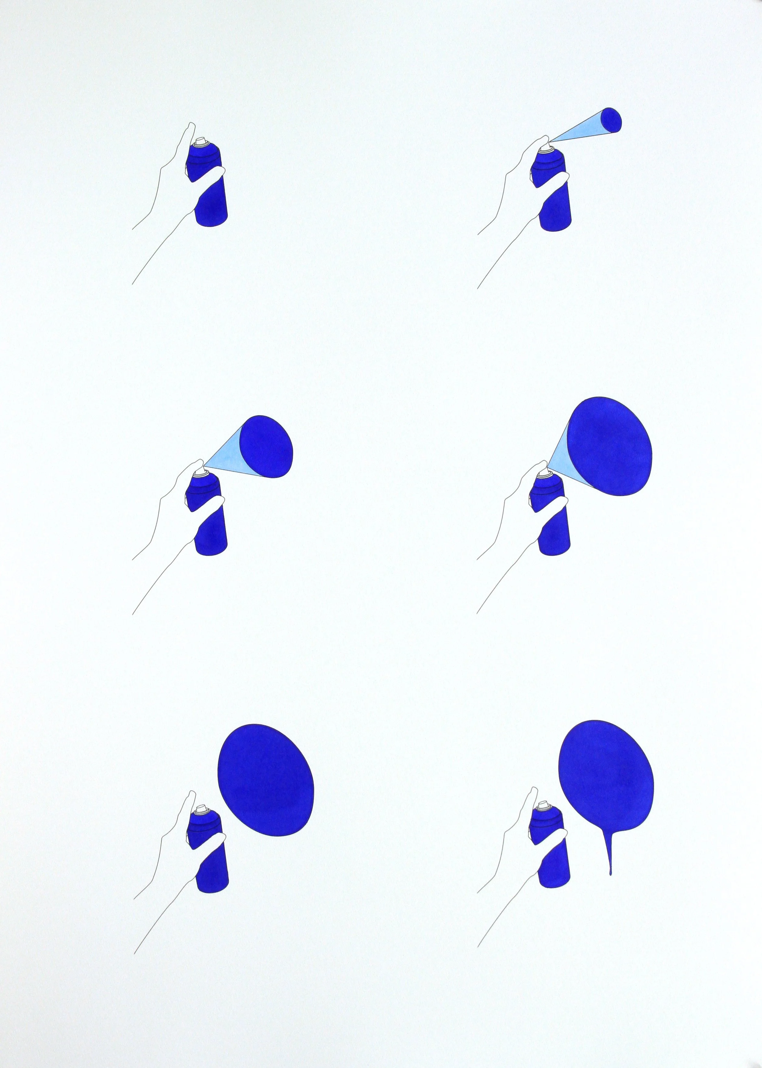 Spray - marker on paper - 100 x 70 cm - 2018