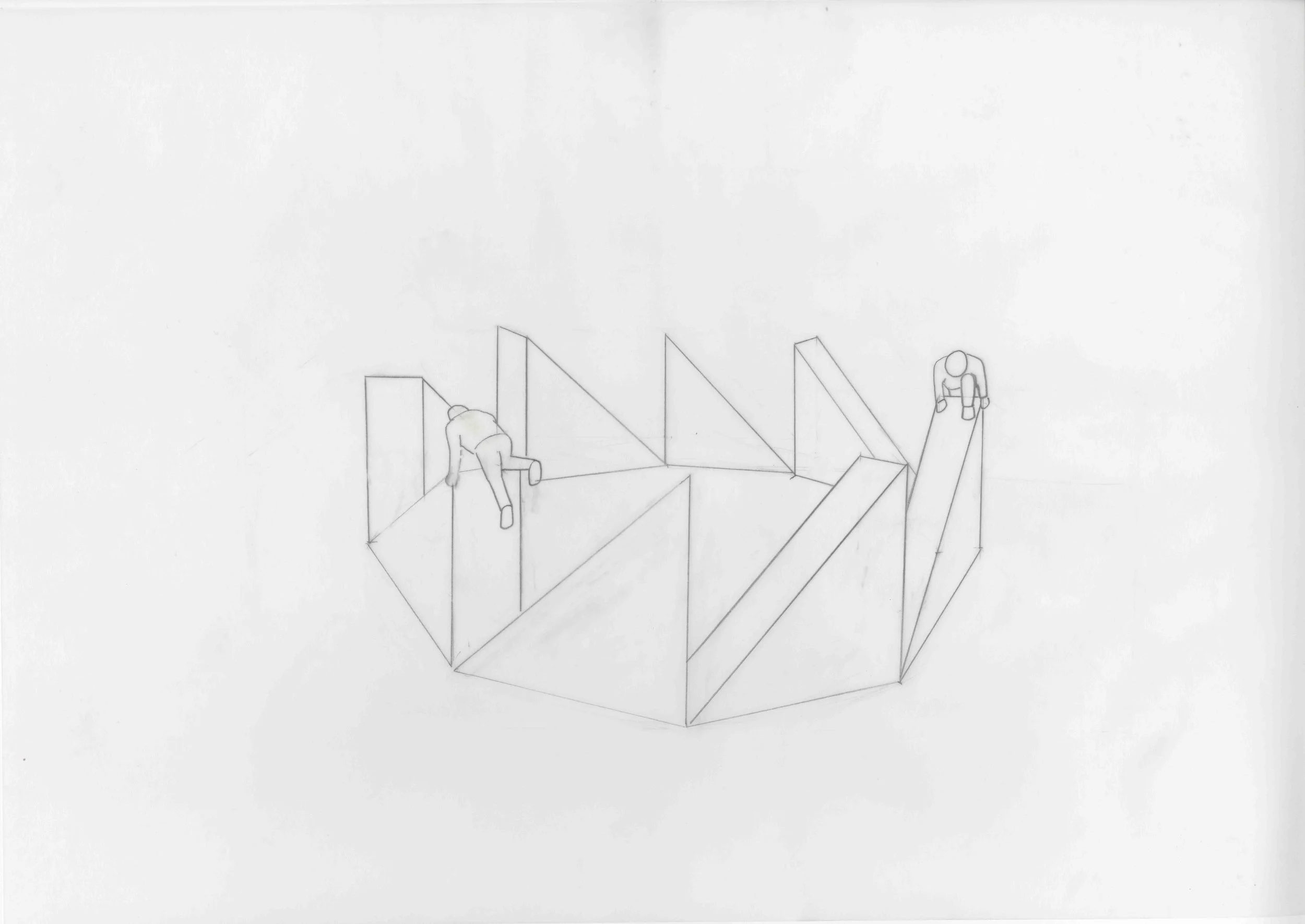 Drawing for an obstacle course - 1995