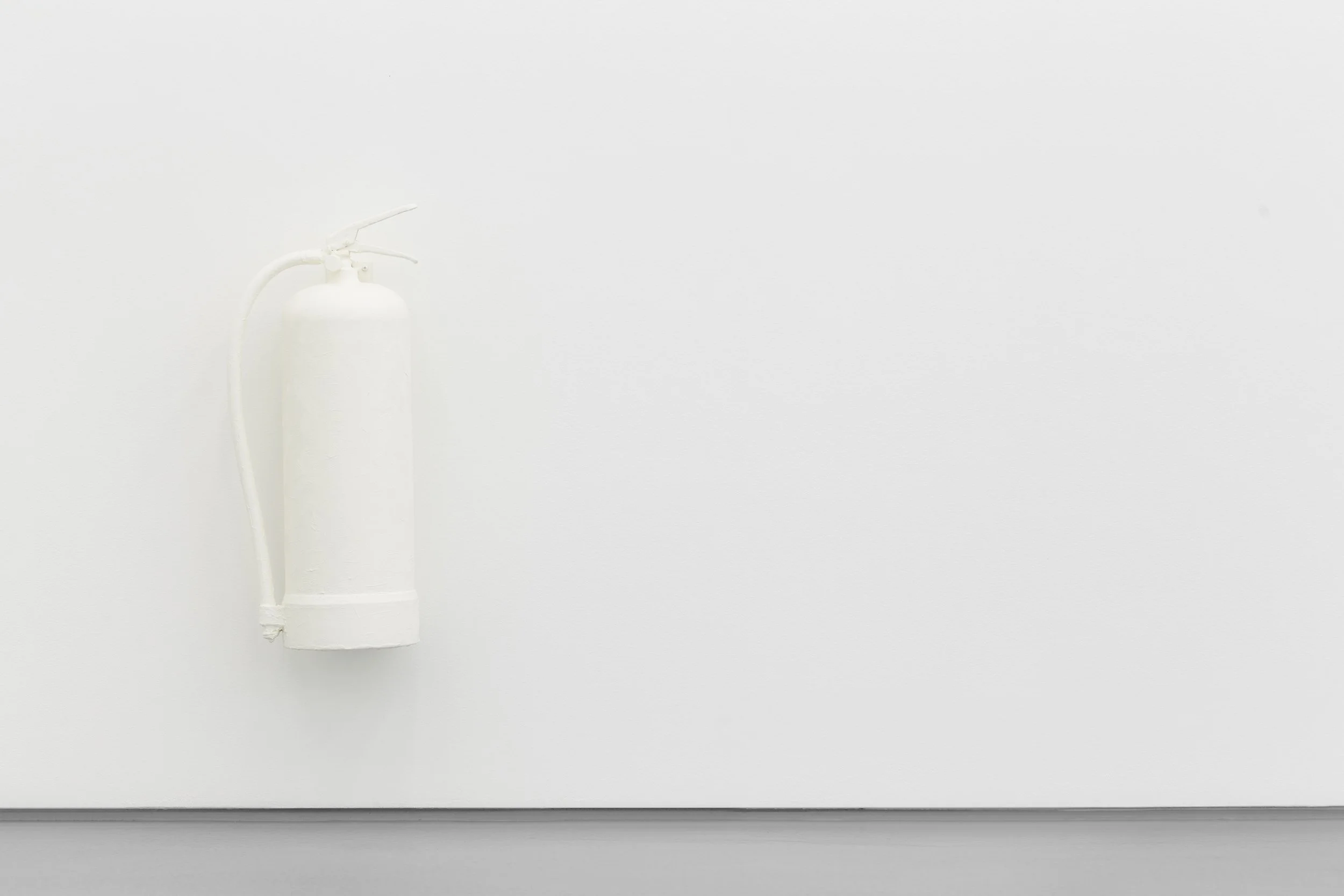 WHITE FIRE EXTINGUISHER (2018) - fire extinguisher, oil paint