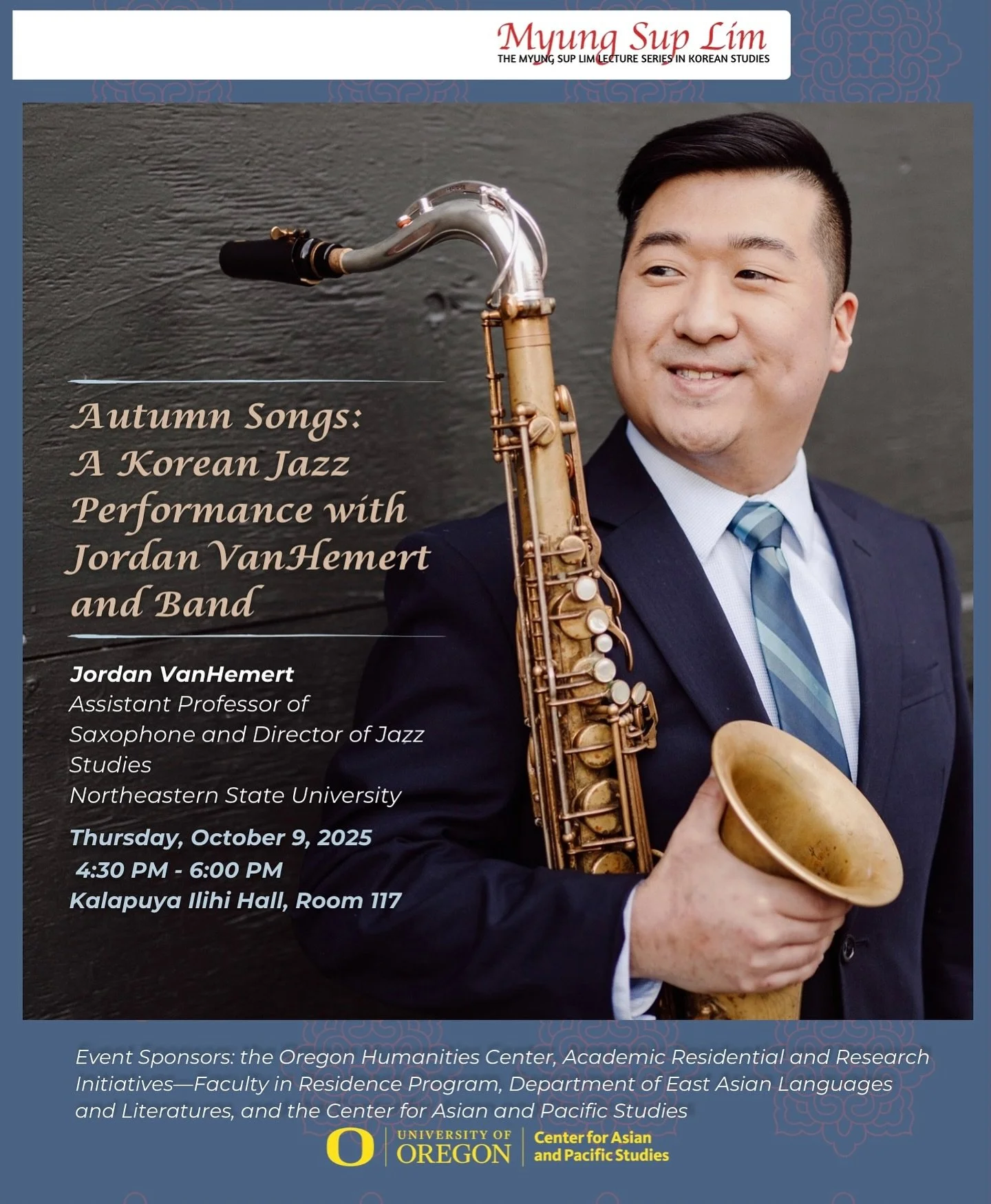 In a few days, I’m very honored to be giving the Myung Sup Lim Lecture in Korean Studies at the University of Oregon. In this lecture, I will perform some of the Korean music arrangements from my albums and share the stories of how I wrote the