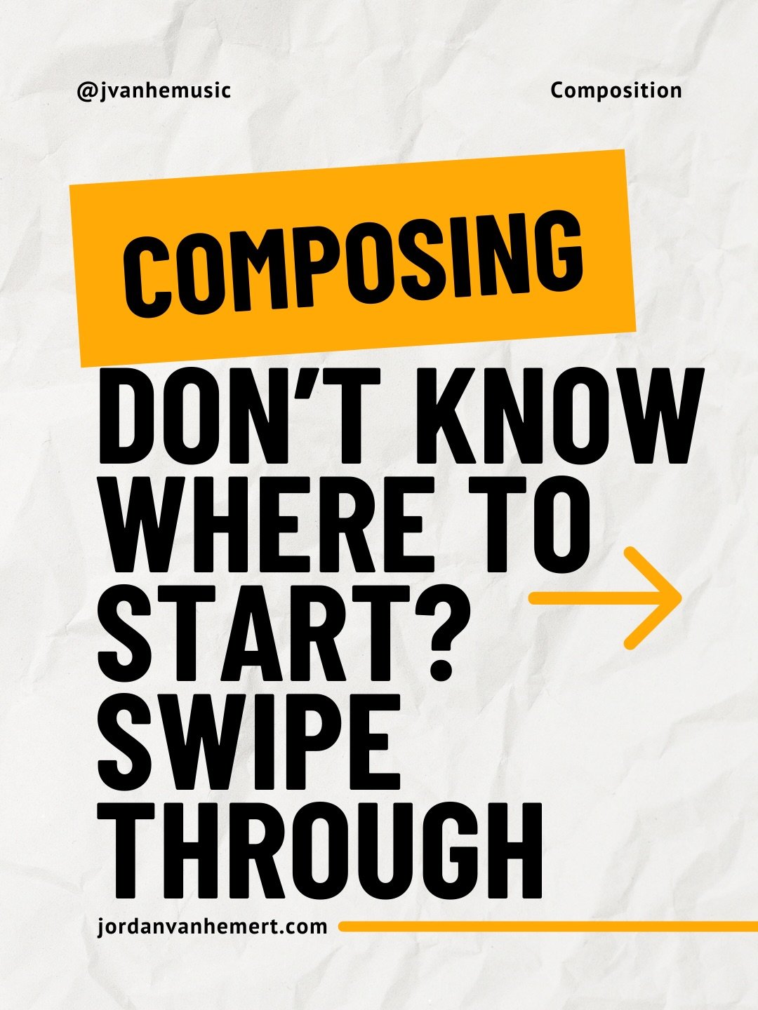 This week, I have heard from a lot of people who want advice about how to start composing and arranging. Here are some tips. The most important one is to simply silence your inner critic! You have something to share. If this was helpful, save and sha