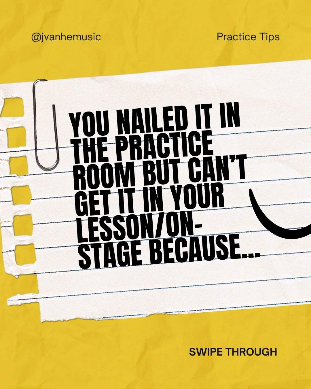 I hear this from my students a lot &mdash; so I made some friendly reminders about what we can do to remember to turn on our performance mindset and how we can work on getting into the right frame of mind to practice and perform at our best.