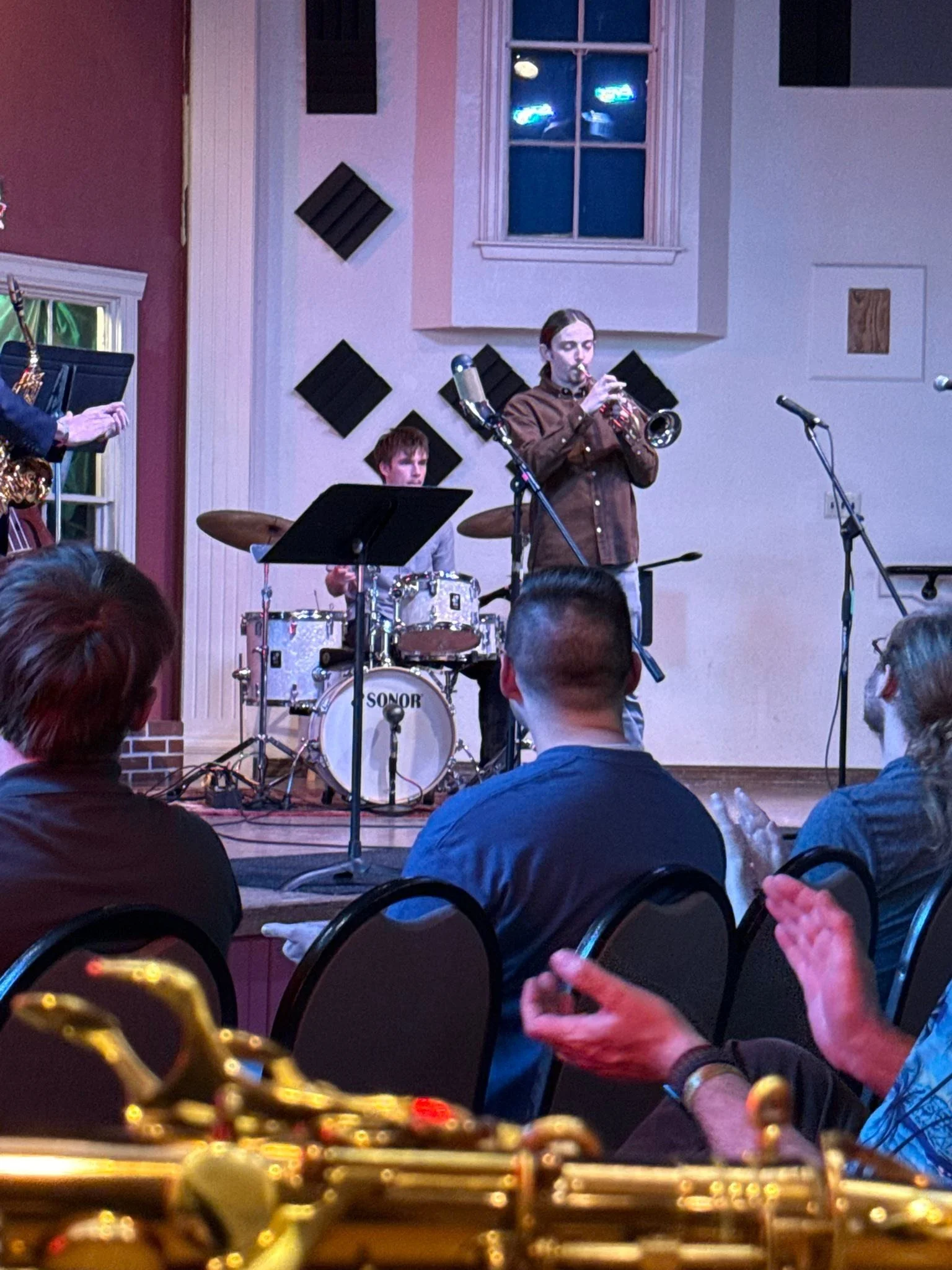 It&rsquo;s been a great end to the week. Last night our combos presented their spring concert. Brian Belanus&rsquo; and my students played admirably and had some wonderful creative moments on stage. 

Then, this morning, I hit the road early to go an