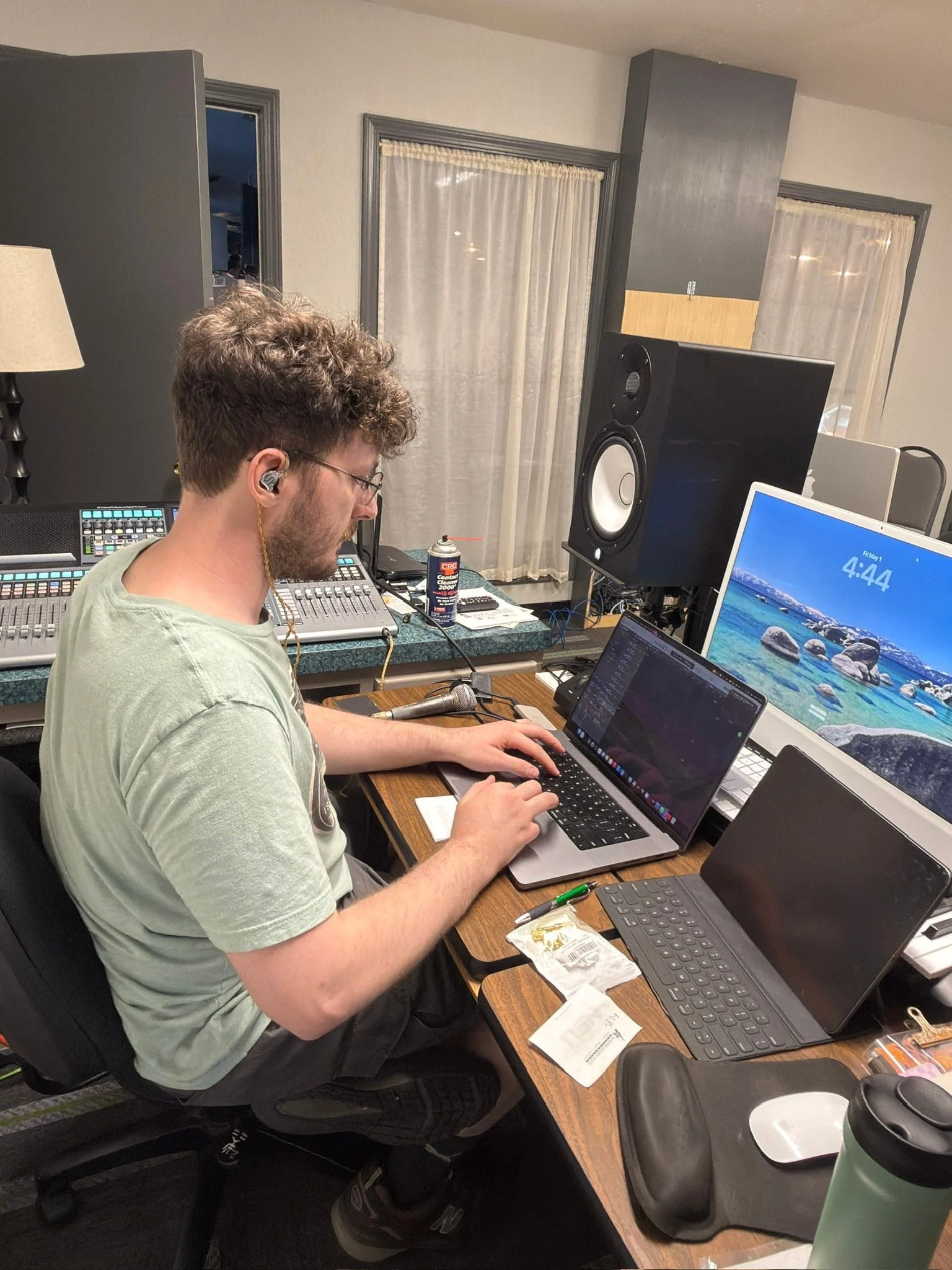 Spending Friday afternoon and into the early evening producing a recording session for my combo! Big things coming from NSU Jazz! It&rsquo;s so nice that we can do this right here on campus.