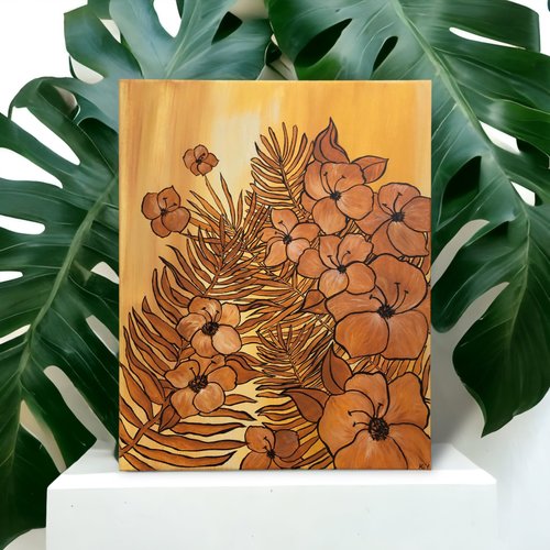 Golden Dusk by Kate Yarter - 16x20” Acrylic on Canvas