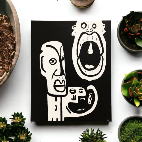 Office Breakroom by Dylan Yarter - 16x20” Acrylic on Canvas