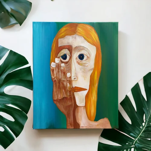 The Speck by Kate Yarter - 16x20” Acrylic on Canvas