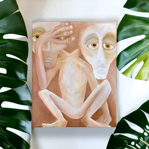 Introvert/Extrovert by Kate Yarter - 16x20” Acrylic on Canvas