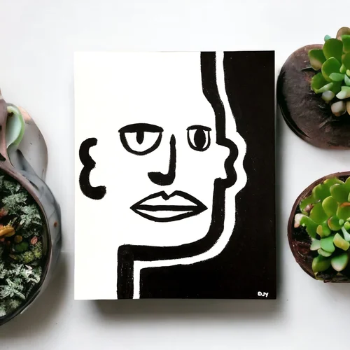 Some Guy by Dylan Yarter - 8x10” Acrylic on Canvas