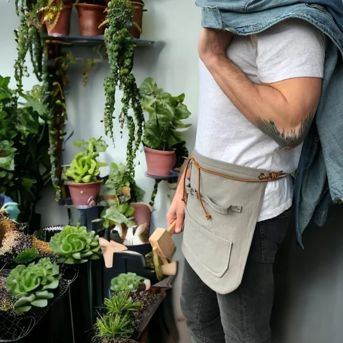 Handmade Apron - Cotton and Leather Apron for Artisans