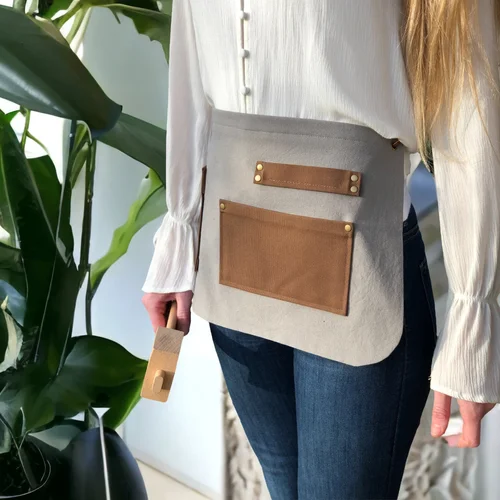Handmade Cotton and Canvas Apron for Artisans