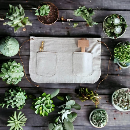 Handmade Washed Cotton Apron for Artisans