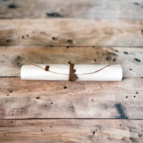 Handmade Cotton Artisan Roll - Fabric Organizer for Brushes and Tools