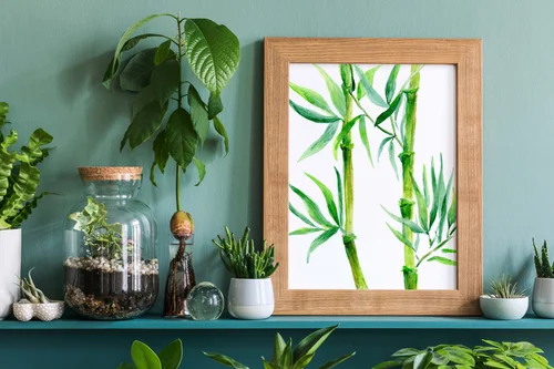 Two Boos by Kate Yarter - Watercolor Bamboo Art Print