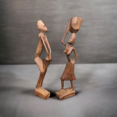 Vintage Wooden Figurines from Africa