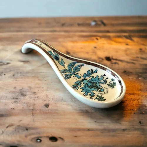 Vintage Ceramic Spoon Rest from Turkey