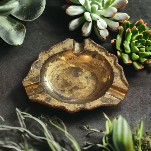 Vintage Brass Ashtray from India