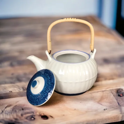 Vintage Teapot with Handle and Lid