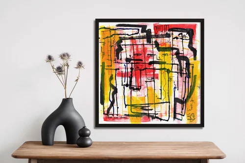 Window Watchers Art Print by Dylan Yarter - Neo Expressionist Modern Art