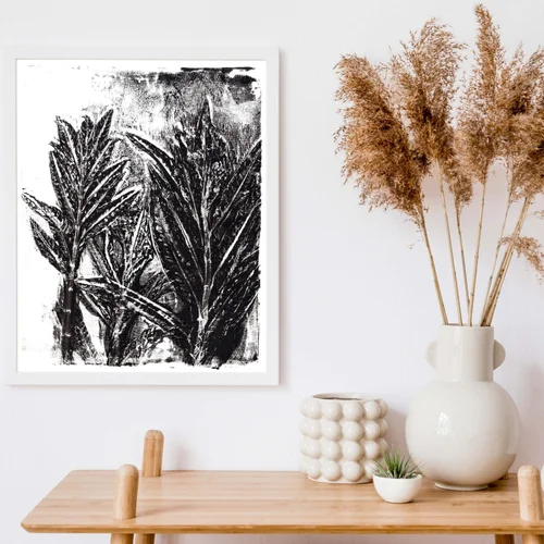 Black Butterfly - Butterfly Bush Monoprint by Kate Yarter