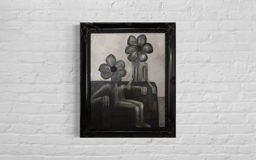FLOWER Couple by Kate Yarter - 16x20” Acrylic on Canvas