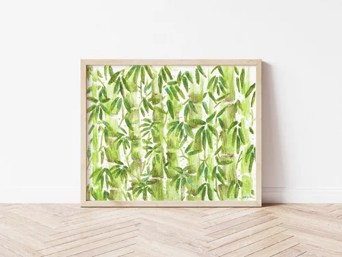 Bamboo Forest Art Print by Kate Yarter