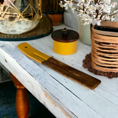 Handcrafted Wooden Incense Holder - Painted and Stained