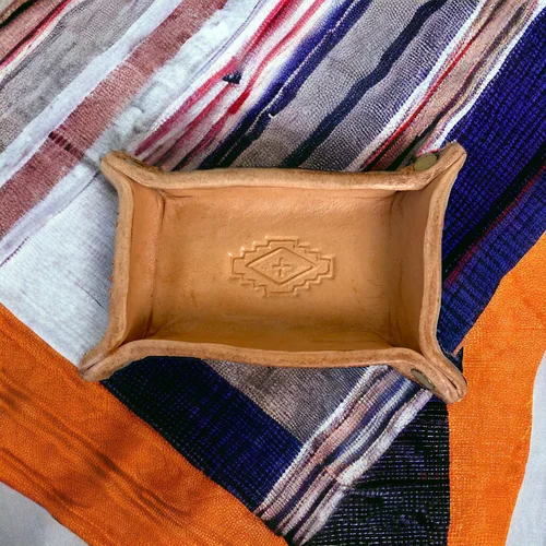 Handmade Leather Mini Tray for Jewelry