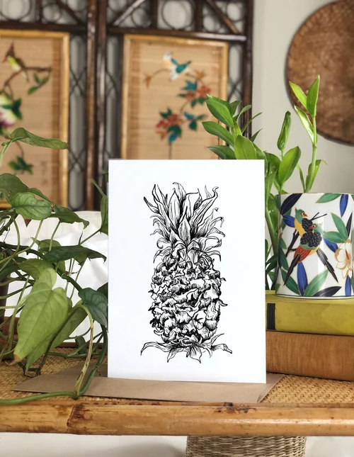 Botanical Pineapple Art Print