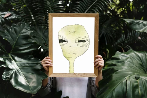 Angry Alien Art Print