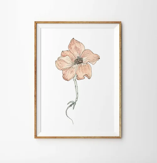 Lone Flower Art Print