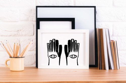 Seeing and Feeling Art Print