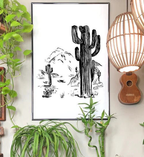 Cacti Vibes Art Print