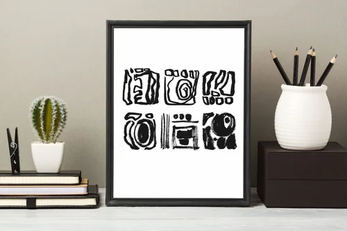 Symbols of Life Art Print
