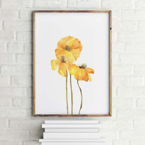 Yellow Poppies Art Print