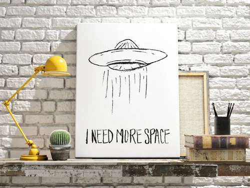 Need More Space - UFO Art Print