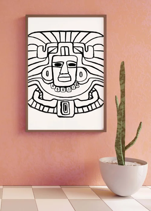 Mayan Warrior Art Print