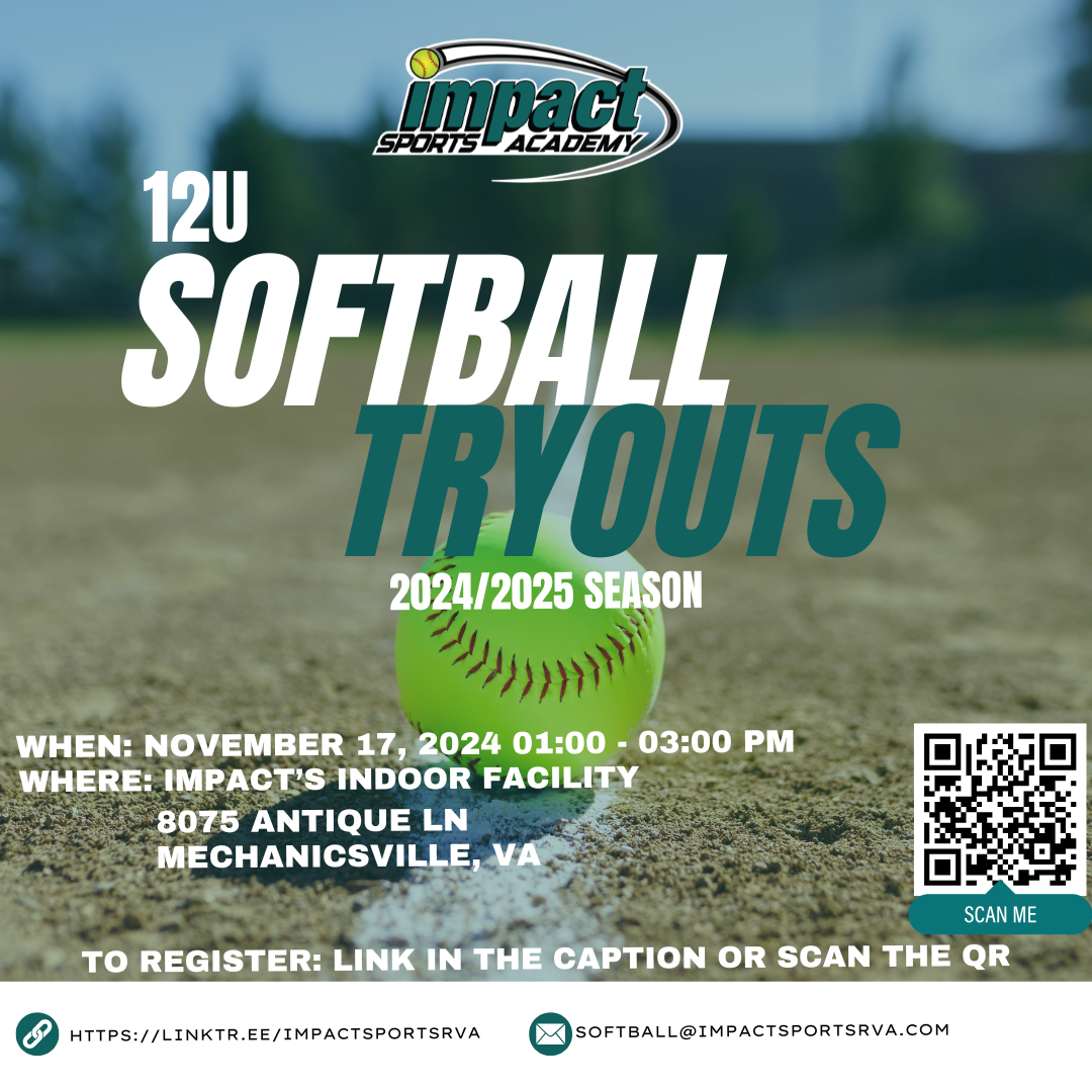 Impact Sports Academy Softball Tryouts - June 1st, 2024 in ...