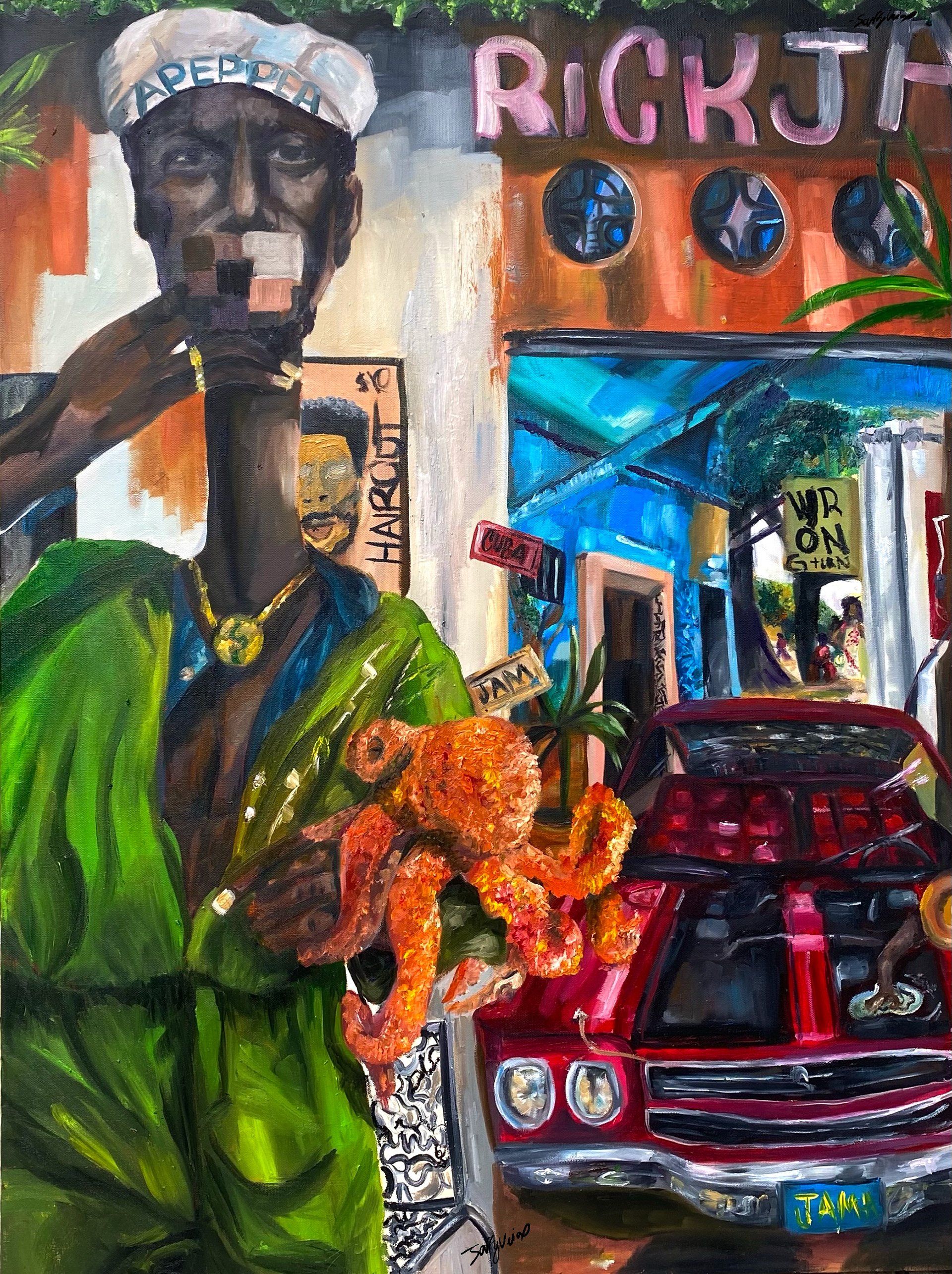 Apeppea. Oil . 30x40in . 2022
