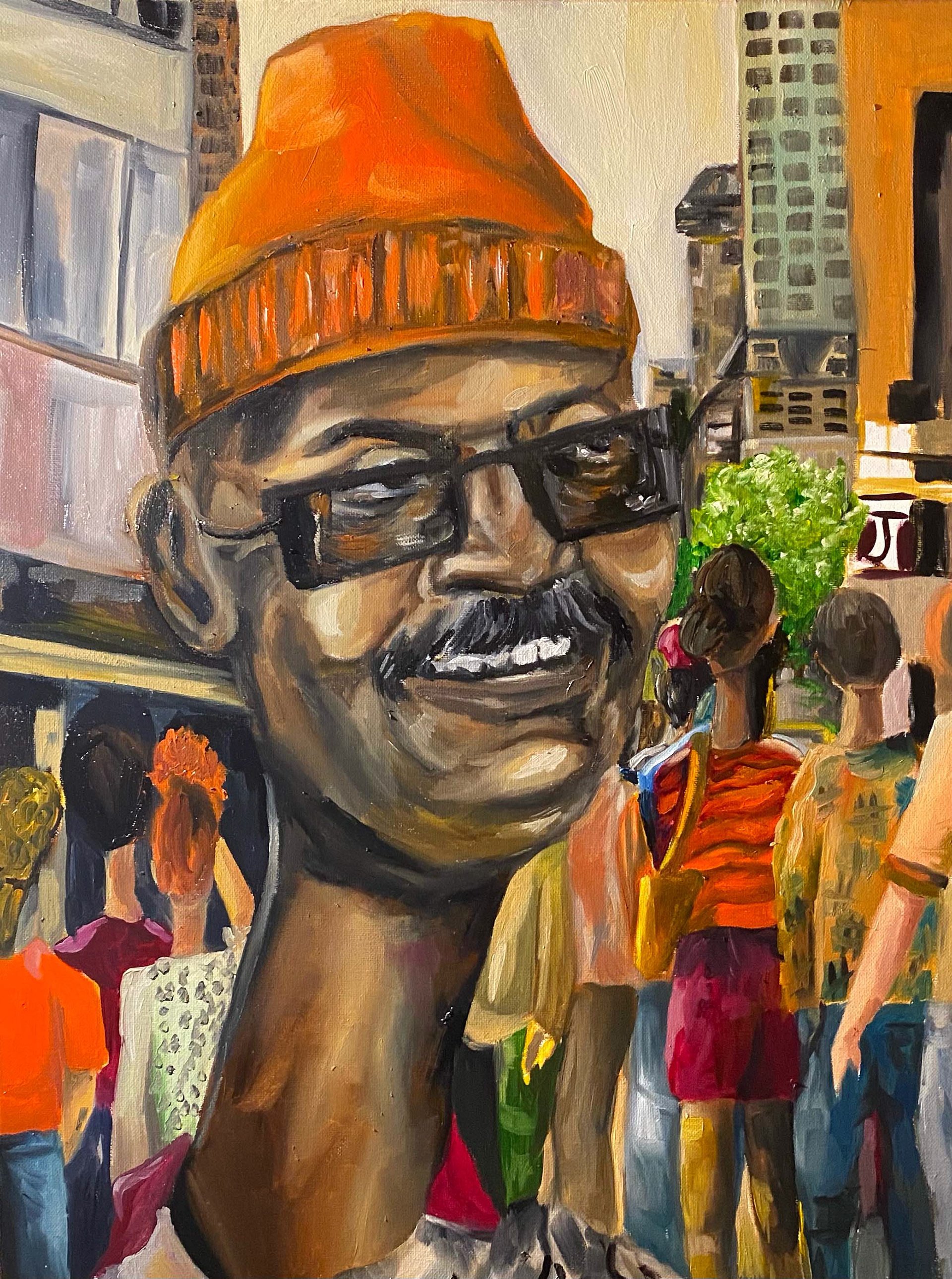 Pa' Rush Hours, Oil on Canvas, 16x24in, 2021 (SOLD)
