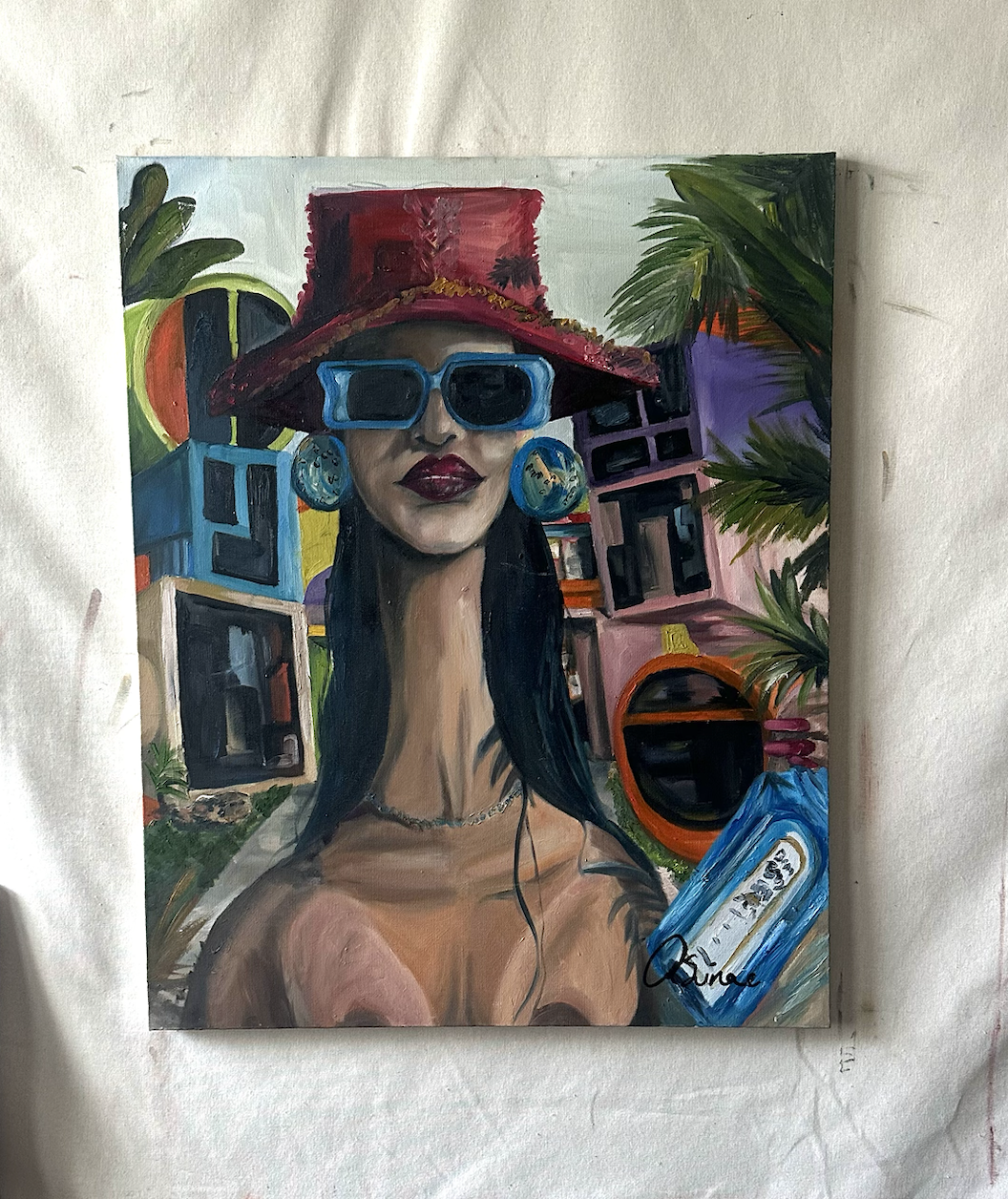 Vera SunBath. Original Canvas 2023