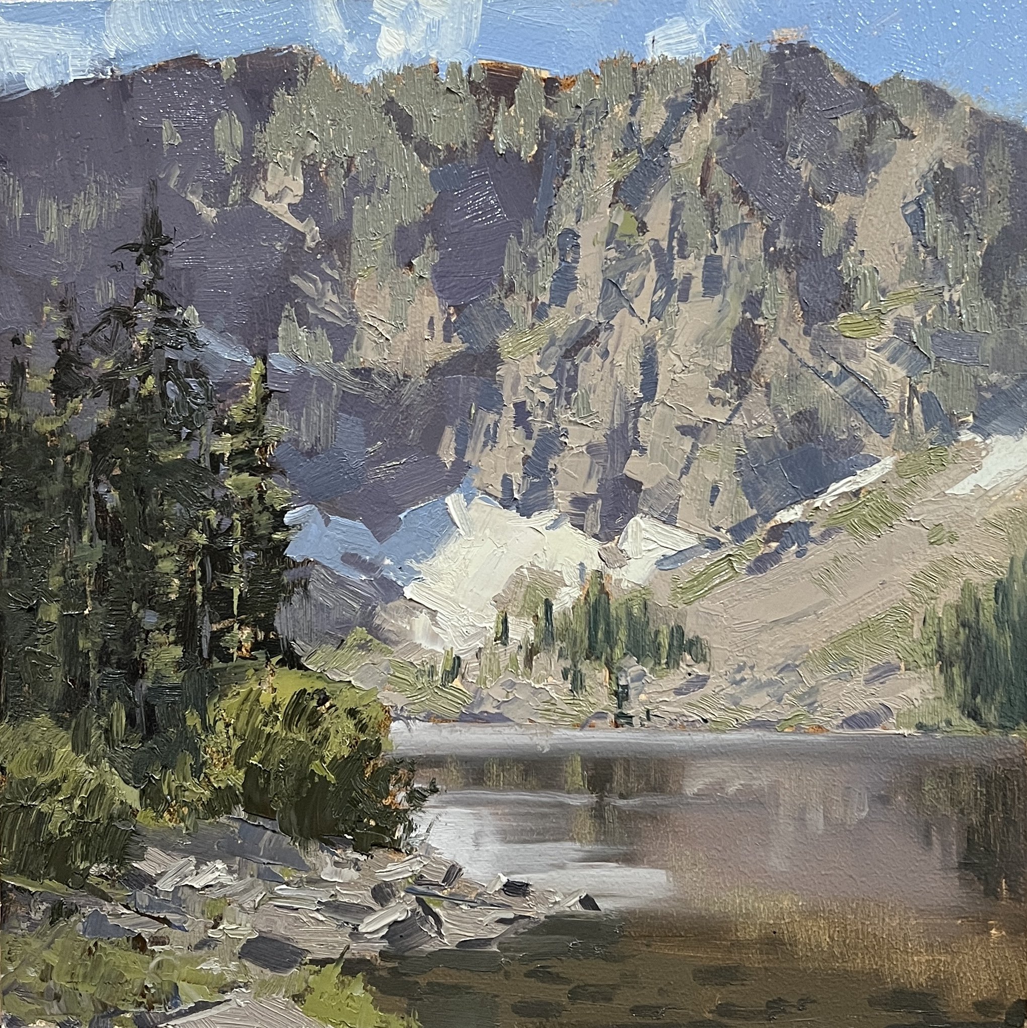 Lake 22 plein air 12x12