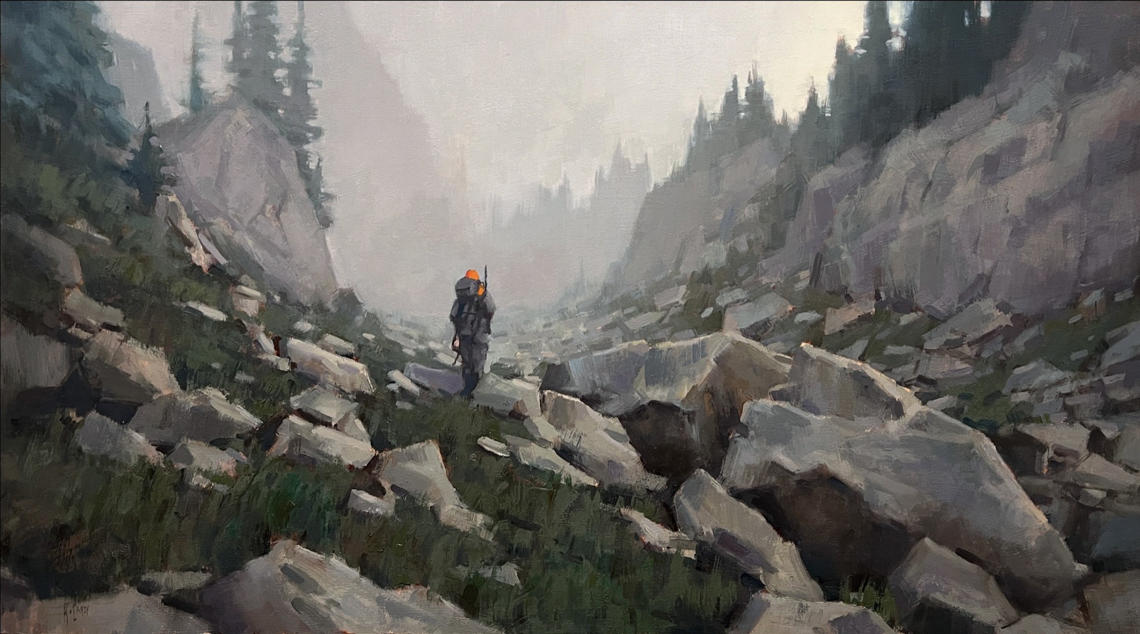 A Solo Pursuit 19x34