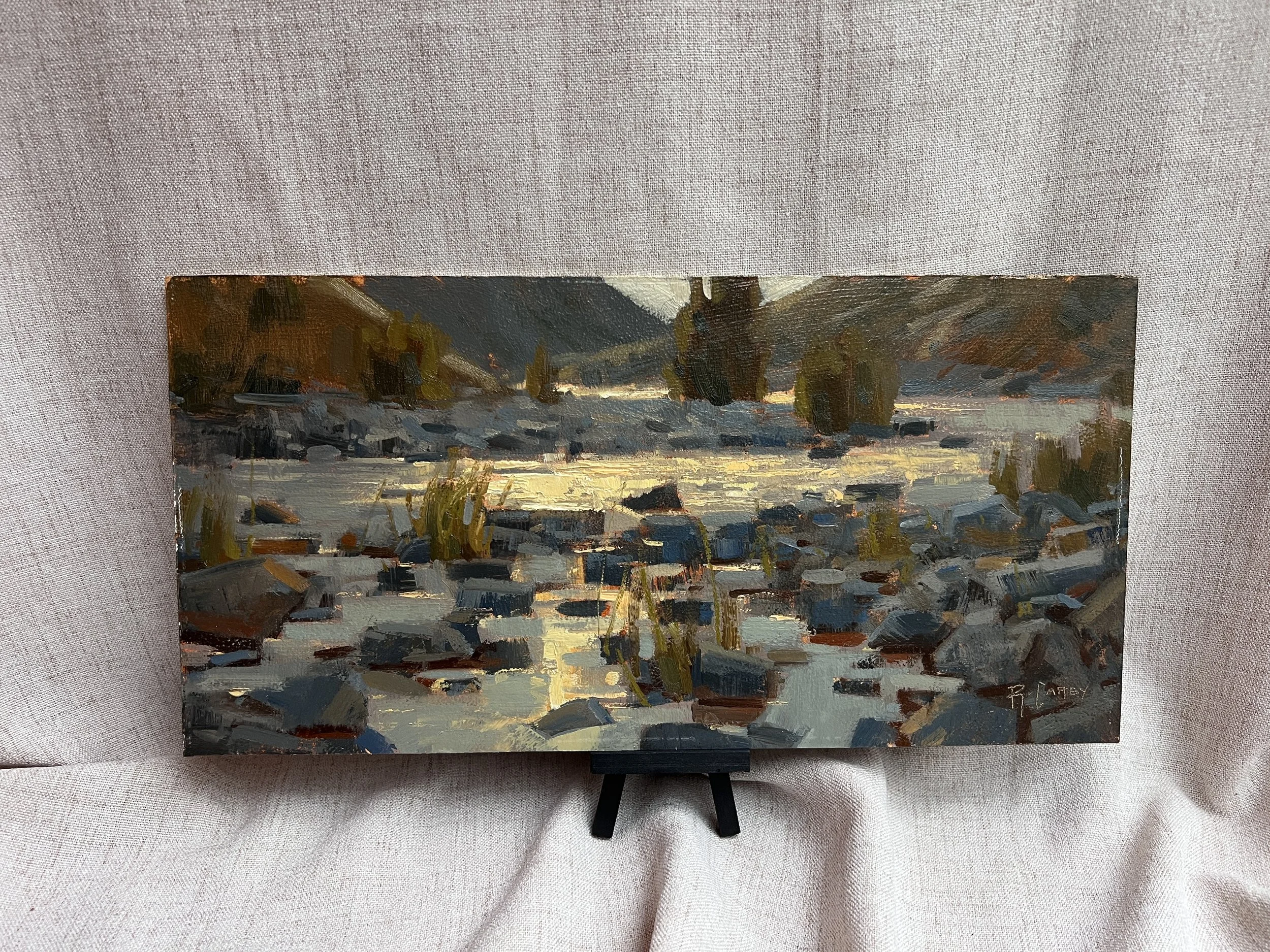 Hazy River Morning 8x16