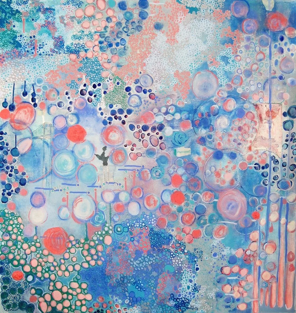  Polaris 
 Oil, Acrylic & Collage on Canvas
 36" x 34", 2011,  SOLD 